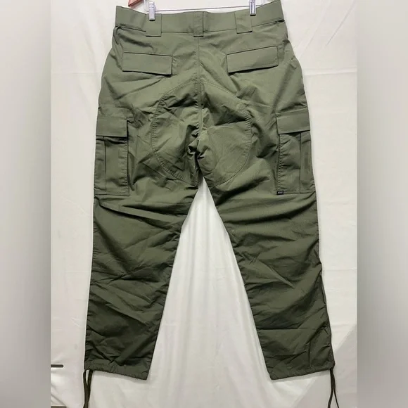 5.11 Tactical Series Cargo Pants Men’s XL Long Green Ripstop - Picture 2 of 8
